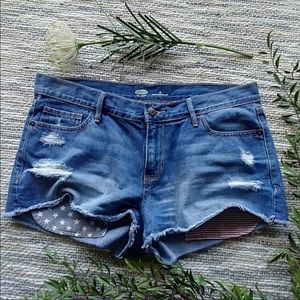 Old Navy patriotic pocket shorts Size 8